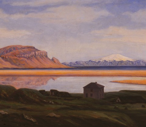 Mynd af verkinu Saurbær á Rauðasandi eftir Þórarinn B. Þorláksson